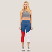 Leggings Capri Drapeau de la République tchèque (Recto)