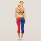 Leggings Capri Drapeau de la Roumanie (Verso)