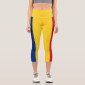 Leggings Capri Drapeau de la Roumanie (Recto)