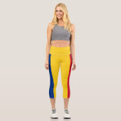 Leggings Capri Drapeau de la Roumanie (Recto)