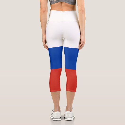 Leggings Capri Drapeau de la Russie (Verso)