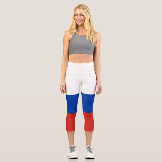 Leggings Capri Drapeau de la Russie (Recto)
