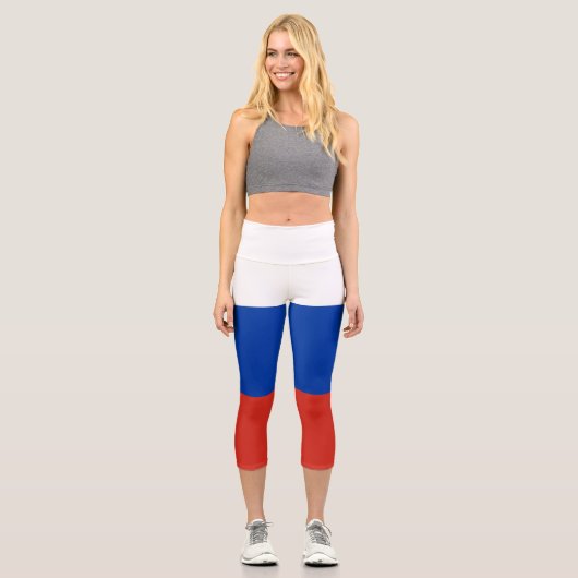 Leggings Capri Drapeau de la Russie (Recto)