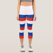 Leggings Capri Drapeau de la Russie (Recto)
