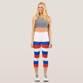 Leggings Capri Drapeau de la Russie (Recto)