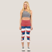 Leggings Capri Drapeau de la Serbie (Recto)