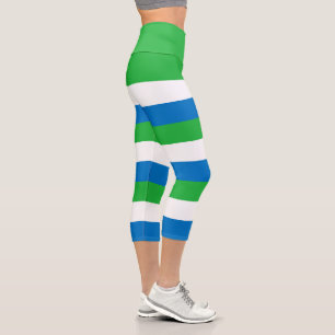 Leggings Capri Drapeau de la Sierra Leone