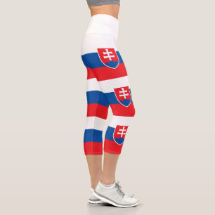 Leggings Capri Drapeau de la Slovaquie