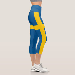 Leggings Capri Drapeau de la Suède