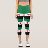 Leggings Capri Drapeau de la Syrie (Recto)