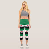 Leggings Capri Drapeau de la Syrie (Recto)