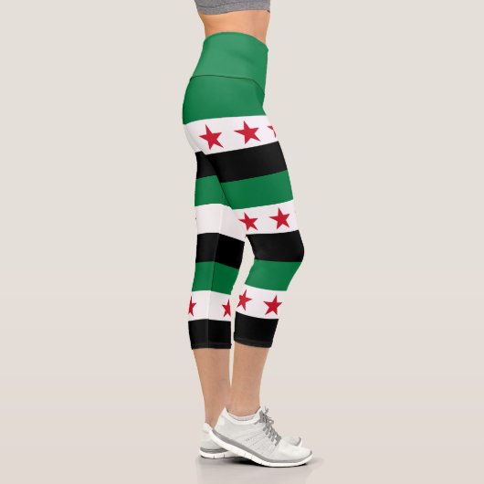 Leggings Capri Drapeau de la Syrie (Droite)