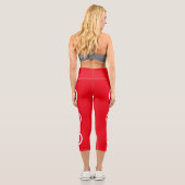 Leggings Capri Drapeau de la Tunisie (Verso)