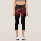 Leggings Capri Drapeau de la Turquie (Recto)