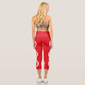 Leggings Capri Drapeau de la Turquie (Verso)