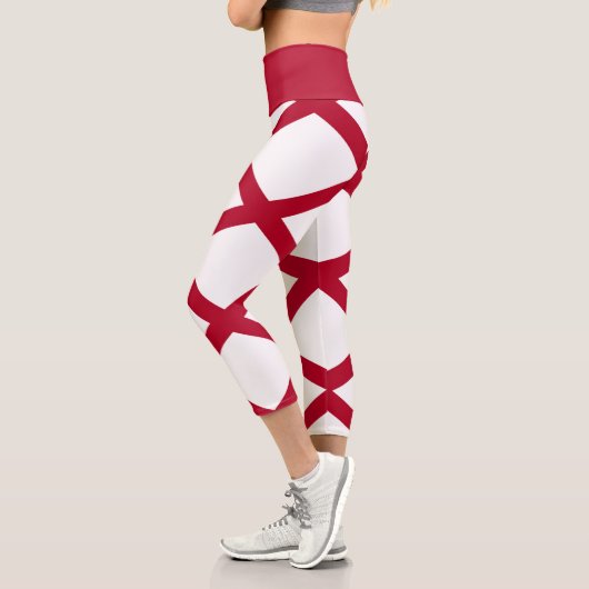 Leggings Capri Drapeau de l'Alabama (Gauche)