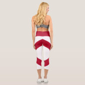 Leggings Capri Drapeau de l'Alabama (Verso)
