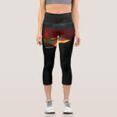Leggings Capri Drapeau de l'Allemagne (Recto)
