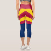 Leggings Capri Drapeau de l'Arizona (Verso)