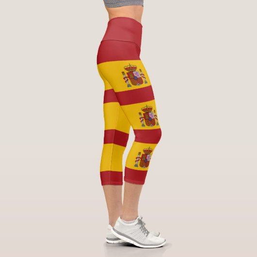 Leggings Capri Drapeau de l'Espagne (Droite)