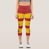 Leggings Capri Drapeau de l'Espagne (Recto)