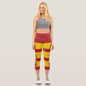 Leggings Capri Drapeau de l'Espagne (Recto)