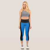 Leggings Capri Drapeau de l'Estonie (Recto)