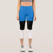 Leggings Capri Drapeau de l'Estonie (Recto)