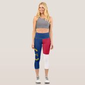 Leggings Capri Drapeau de l'État de Caroline du Nord (Recto)