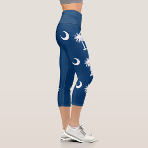 Leggings Capri Drapeau de l'État de Caroline du Sud