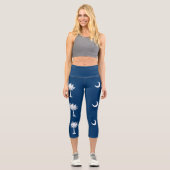 Leggings Capri Drapeau de l'État de Caroline du Sud (Recto)
