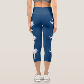 Leggings Capri Drapeau de l'État de la Caroline du Sud (Verso)
