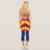 Leggings Capri Drapeau de l'État de l'Arizona (Verso)