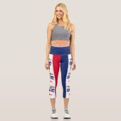 Leggings Capri Drapeau de l'État de l'Iowa (Recto)