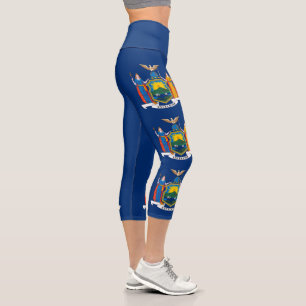 Leggings Capri Drapeau de l'État de New York