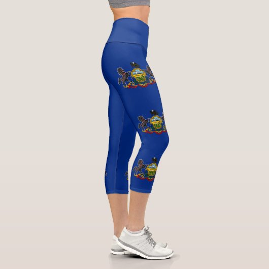 Leggings Capri Drapeau de l'État de Pennsylvanie (Droite)