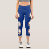 Leggings Capri Drapeau de l'État de Virginie (Recto)