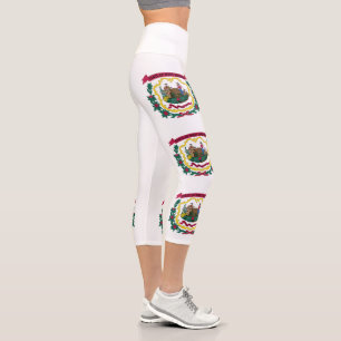 Leggings Capri Drapeau de l'État de Virginie-Occidentale
