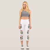 Leggings Capri Drapeau de l'État de Virginie-Occidentale (Recto)