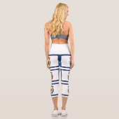 Leggings Capri Drapeau de l'État de Virginie occidentale (Verso)
