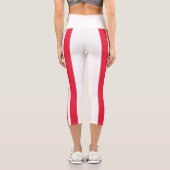 Leggings Capri Drapeau de l'État de Washington DC (Verso)