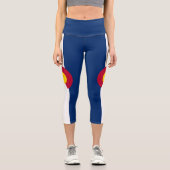 Leggings Capri Drapeau de l'État du Colorado (Recto)