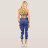 Leggings Capri Drapeau de l'État du Connecticut (Verso)