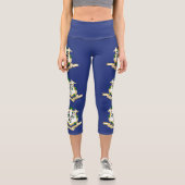 Leggings Capri Drapeau de l'État du Connecticut (Recto)