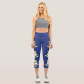 Leggings Capri Drapeau de l'État du Connecticut (Recto)