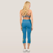 Leggings Capri Drapeau de l'État du Dakota du Sud (Verso)