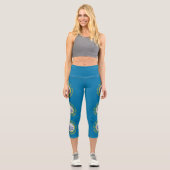 Leggings Capri Drapeau de l'État du Dakota du Sud (Recto)