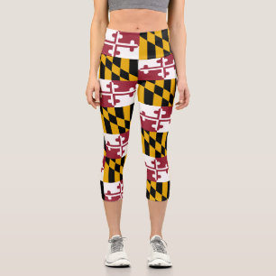 Leggings Capri Drapeau de l'État du Maryland