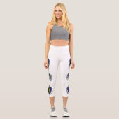 Leggings Capri Drapeau de l'État du Massachusetts (Recto)