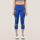 Leggings Capri Drapeau de l'État du Nevada (Recto)